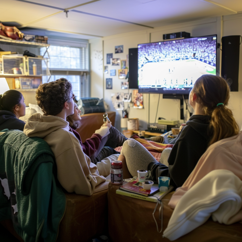Watching Live Sports in a Dorm Without Falling Behind in Class