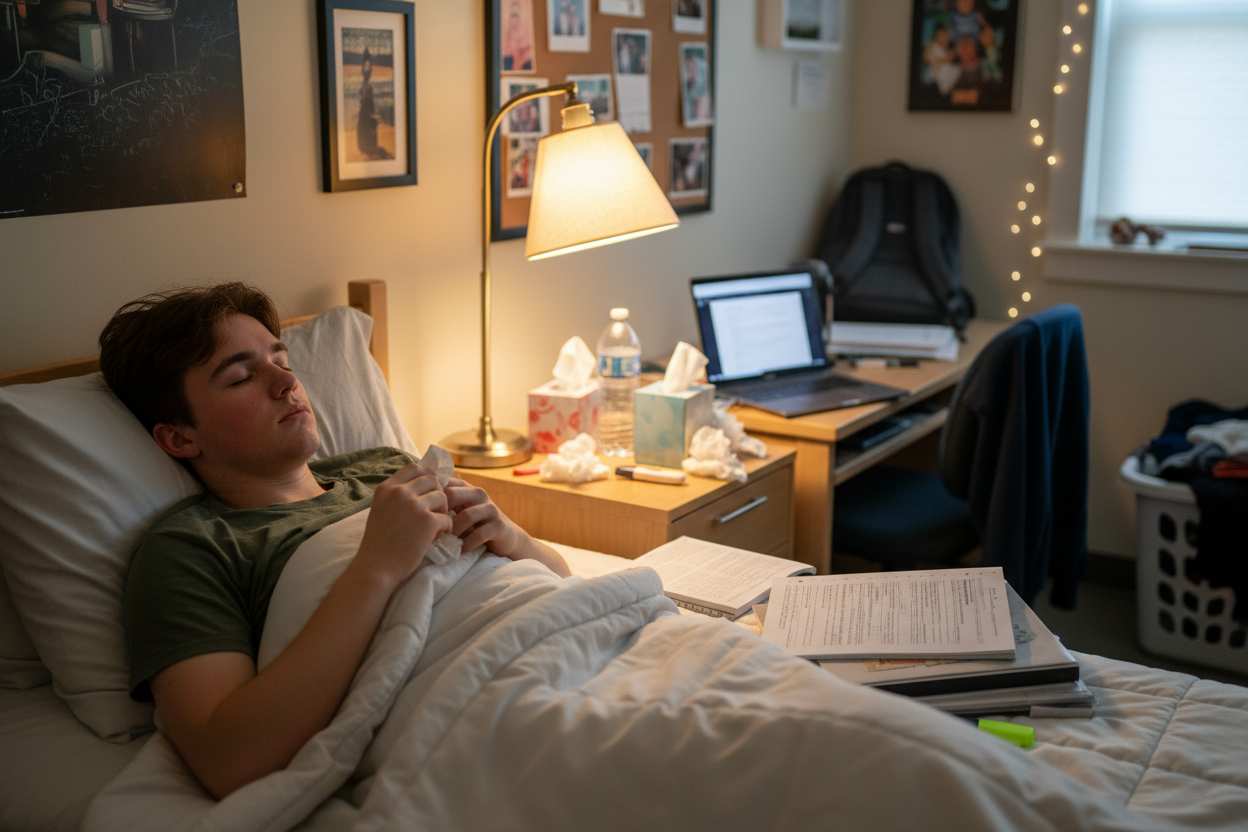 Flu Season + Finals: How Better Sleep Protects You in the Dorms